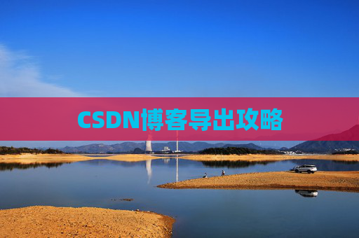 CSDN博客导出攻略